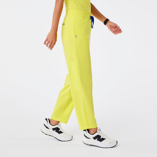women's Serving Lime High-Rise Sheridan - Relaxed Barrel-Leg Scrub Pant