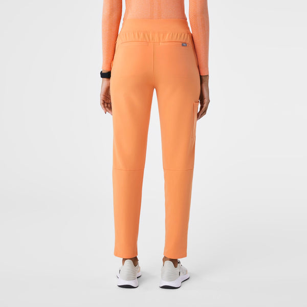 women's Shaka Orange Alva High-Rise Tapered - Petite Scrub Pant