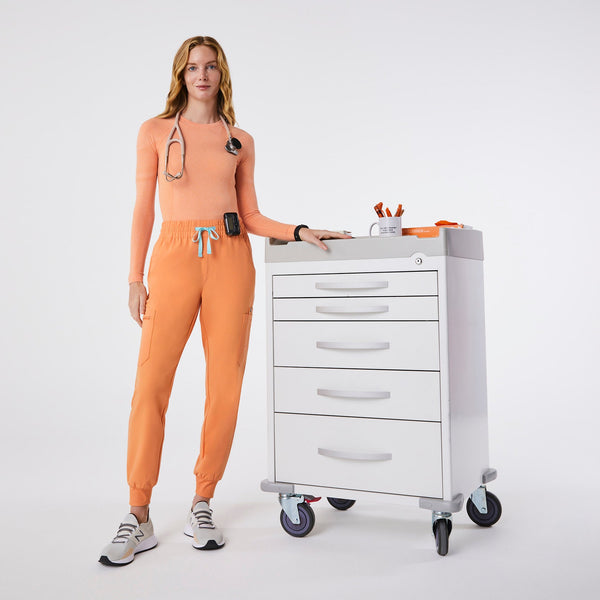women's Shaka Orange Uman High-Rise - Jogger Scrub Pant