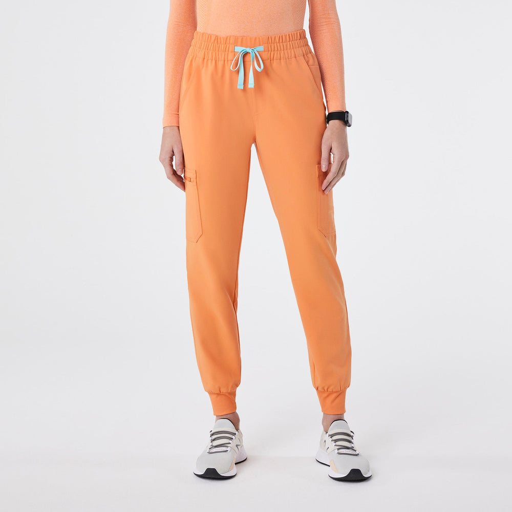 women's Shaka Orange Uman High-Rise - Petite Jogger Scrub Pant