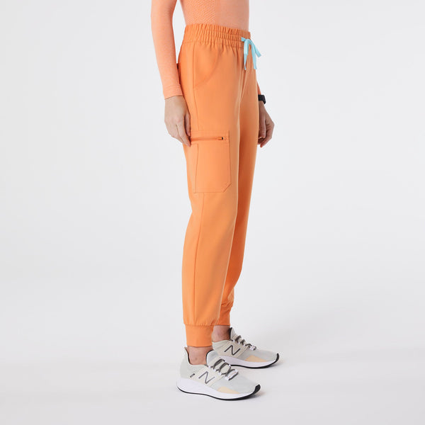 women's Shaka Orange Uman High-Rise - Petite Jogger Scrub Pant