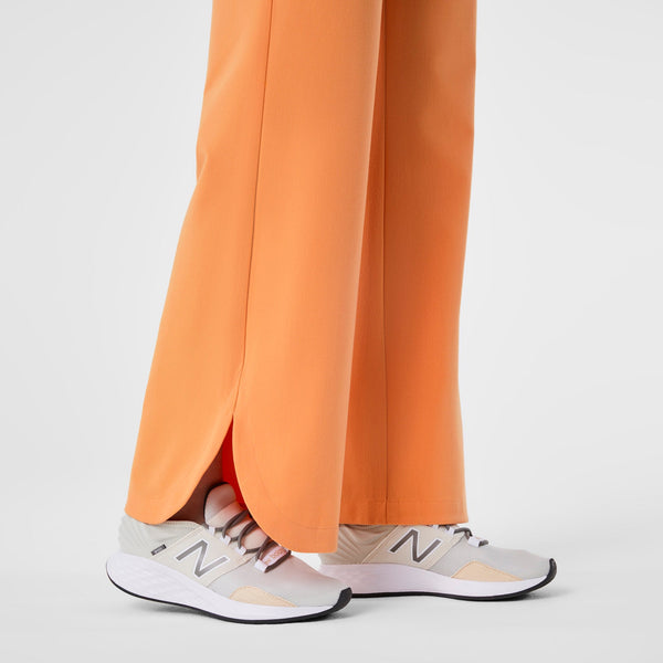 women's Shaka Orange Marseille High-Rise Wide-Leg - Scrub Pant