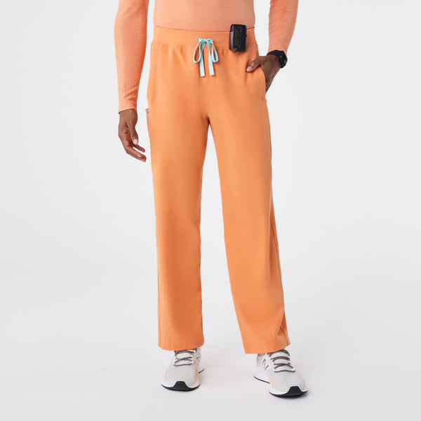 men's Shaka Orange Pierce Straight-Leg -Short Scrub Pant
