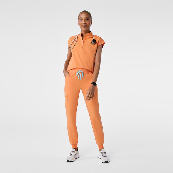women's Shaka Orange Rafaela - Oversized Scrub Top™
