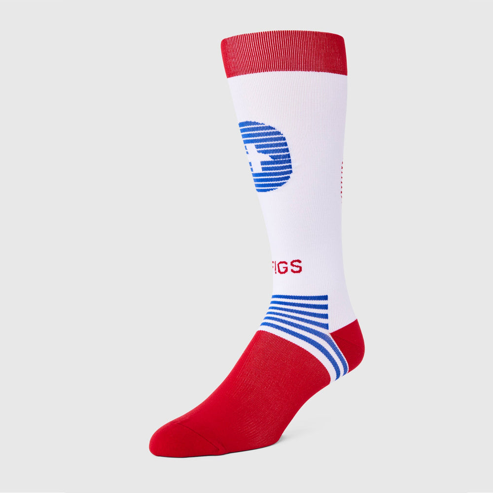 men's Winning Red Window Striped - Compression Socks