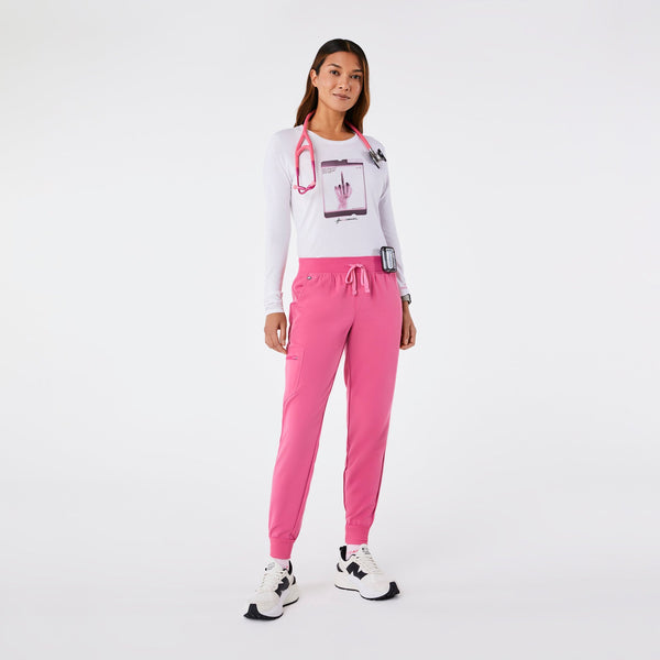 women's White F Cancer - Long-Sleeve Underscrub