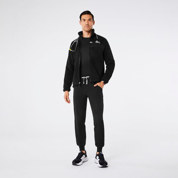 men's Black On Shift High-Pile - Fleece Bomber Jacket™