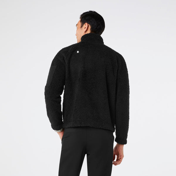 men's Black On Shift High-Pile - Fleece Bomber Jacket™