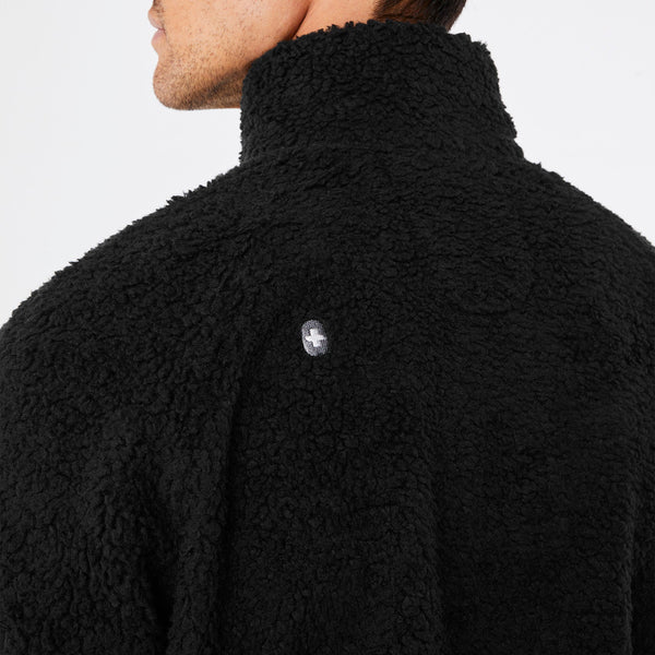 men's Black On Shift High-Pile - Fleece Bomber Jacket™