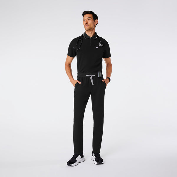 men's Black Lloyd Slim Tapered - Short Scrub Pant