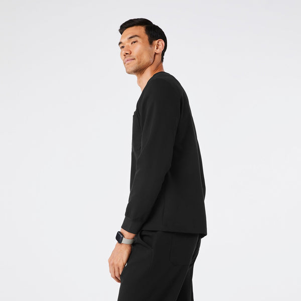 men's Black Leon Long-Sleeve - Scrub Top™