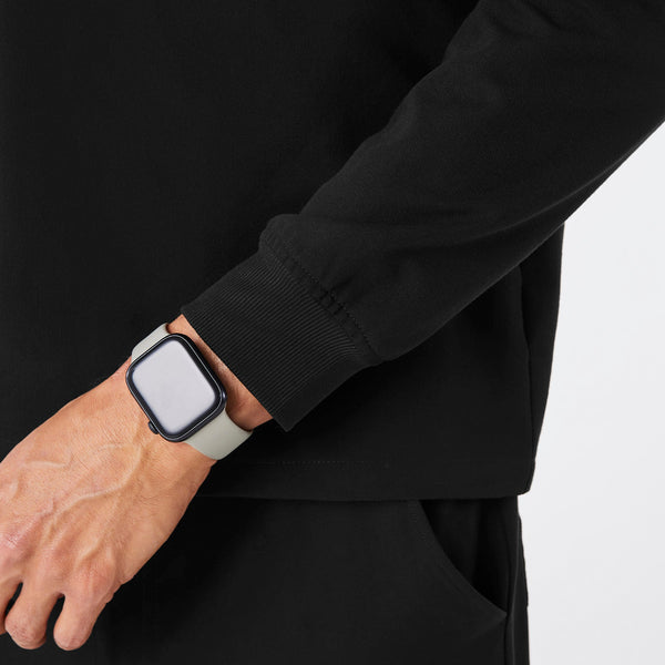 men's Black Leon Long-Sleeve - Scrub Top™
