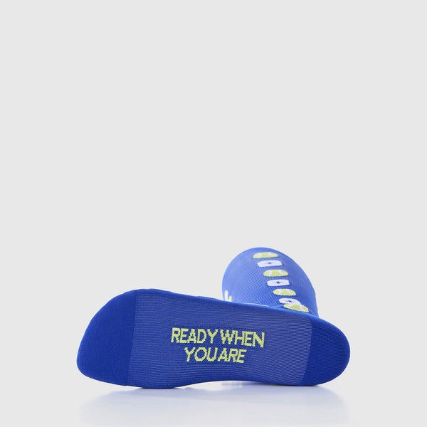 women's Winning Blue Tennis Ball All Over - Compression Socks