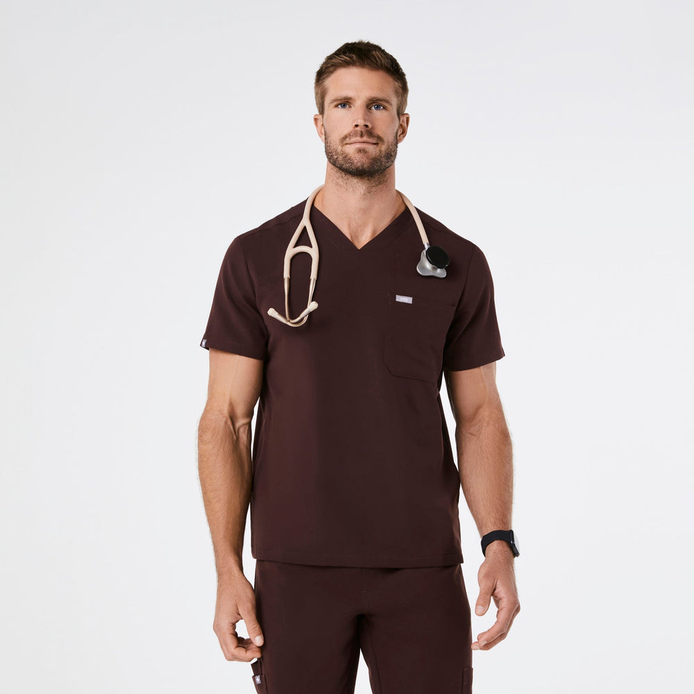 men's Espresso Chisec -  Scrub Top™