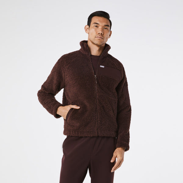 men's Espresso On Shift High-Pile - Fleece Bomber Jacket™