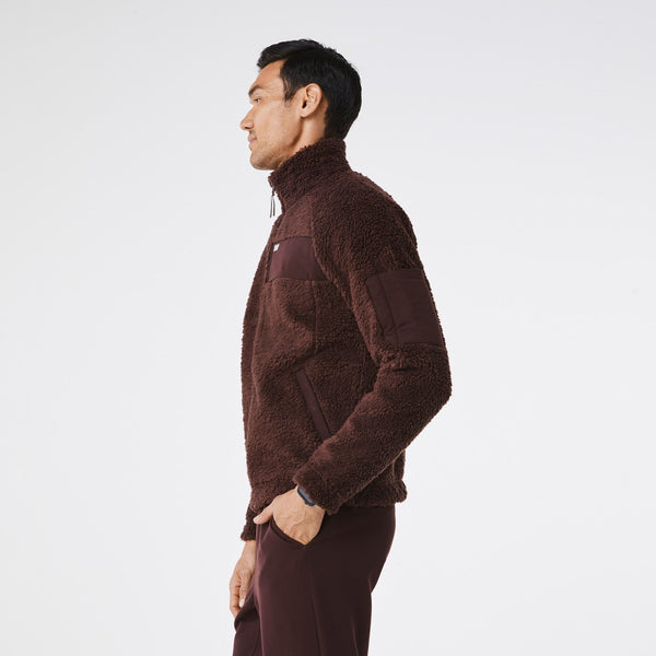 men's Espresso On Shift High-Pile - Fleece Bomber Jacket™