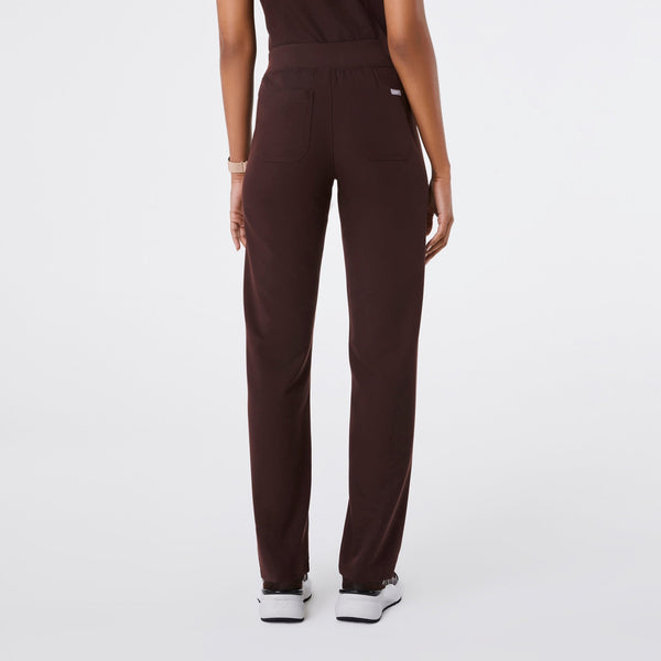 women's Espresso Livingston High-Rise- Straight-Leg Scrub Pant™