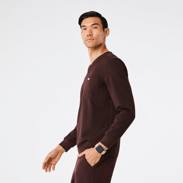 men's Espresso Leon Long-Sleeve - Scrub Top™