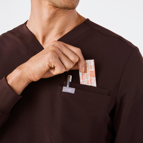 men's Espresso Leon Long-Sleeve - Scrub Top™