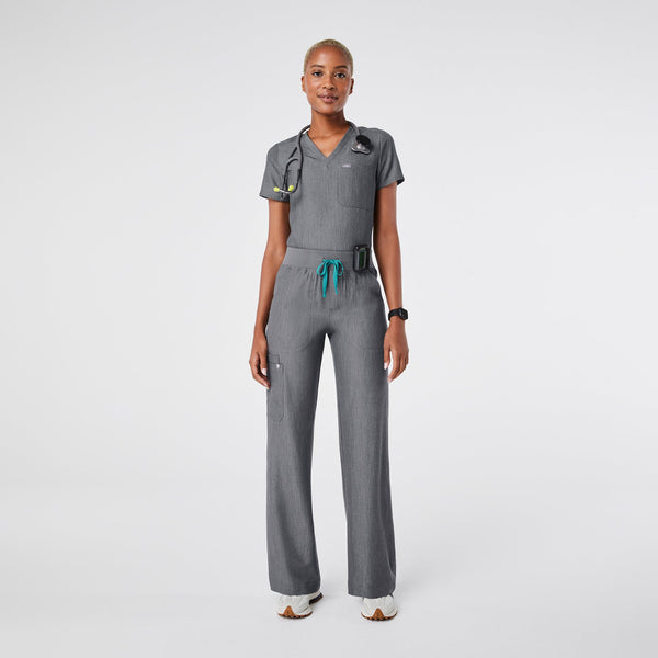 women's Graphite Isabel High-Rise Wide-Leg - Tall Scrub Pant