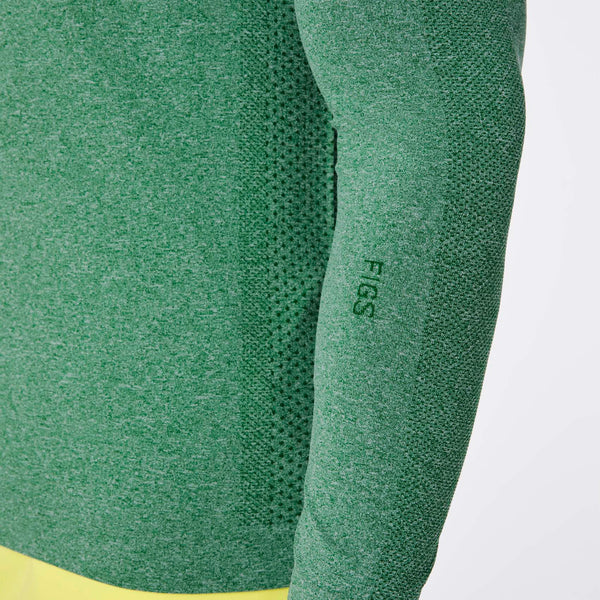 men's Match Point Green Makato Seamless - Long-Sleeve Underscrub