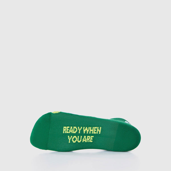 men's Match Point Green Tennis Ball All Over - Ankle Socks