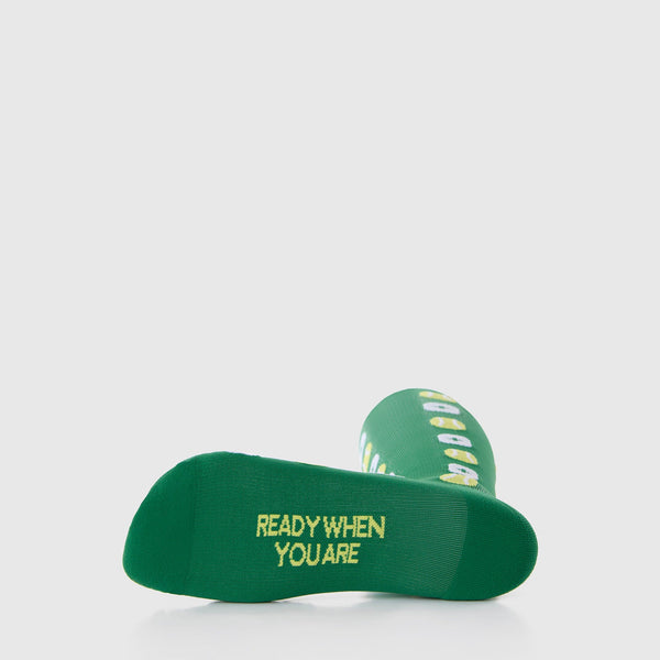 men's Match Point Green Tennis Ball All Over - Compression Socks