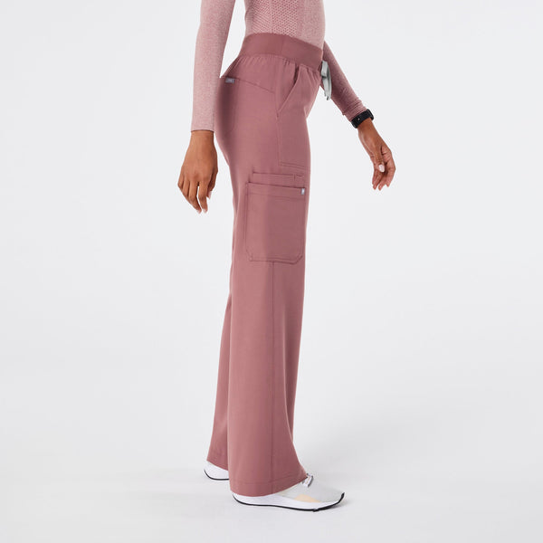 women's Mauve Isabel High-Rise Wide-Leg - Tall Scrub Pant