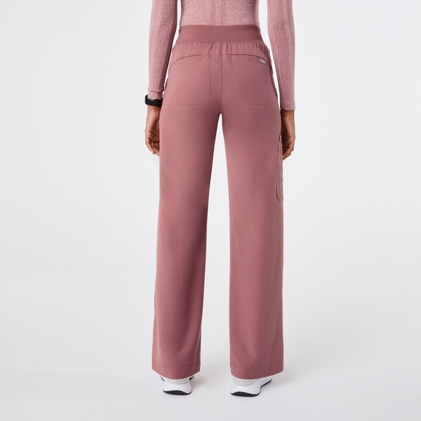 women's Mauve Isabel High-Rise Wide-Leg - Scrub Pant