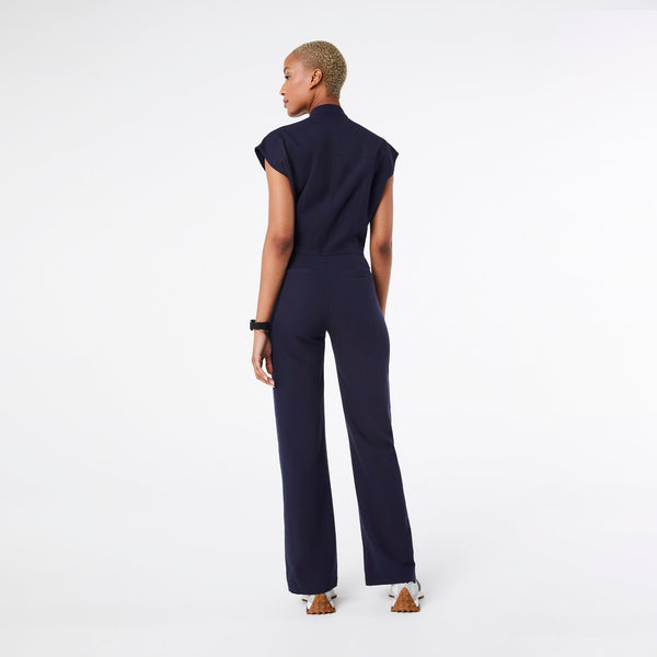 women's Navy Rafaela Wide-Leg - ScrubJumpsuit™