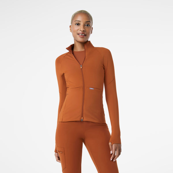 women's Dirty Chai ContourKnit Scrub Jacket