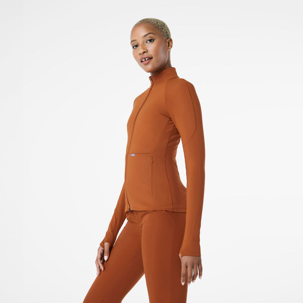 women's Dirty Chai ContourKnit Scrub Jacket