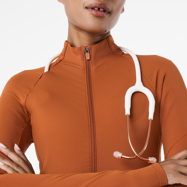 women's Dirty Chai ContourKnit Scrub Jacket