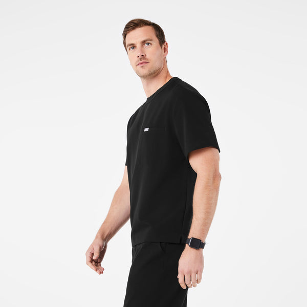 men's Black Easton - Crewneck Scrub Top