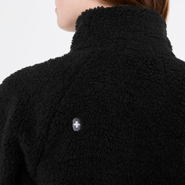 women's Black On-Shift High-Pile - Fleece Bomber Jacket™