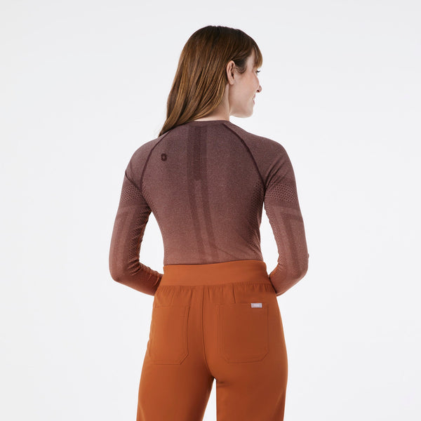 women's Espresso Salta Seamless - Long-Sleeve Underscrub