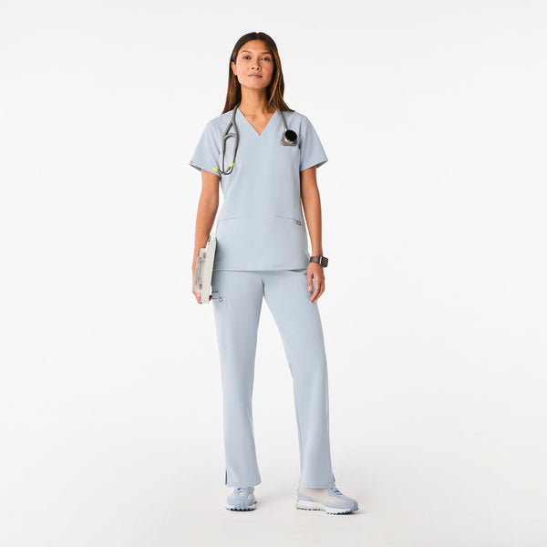 women's Dusty Blue Casma -  Scrub Top™