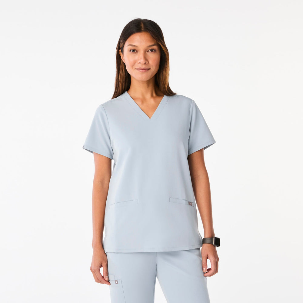 women's Dusty Blue Casma -  Scrub Top™