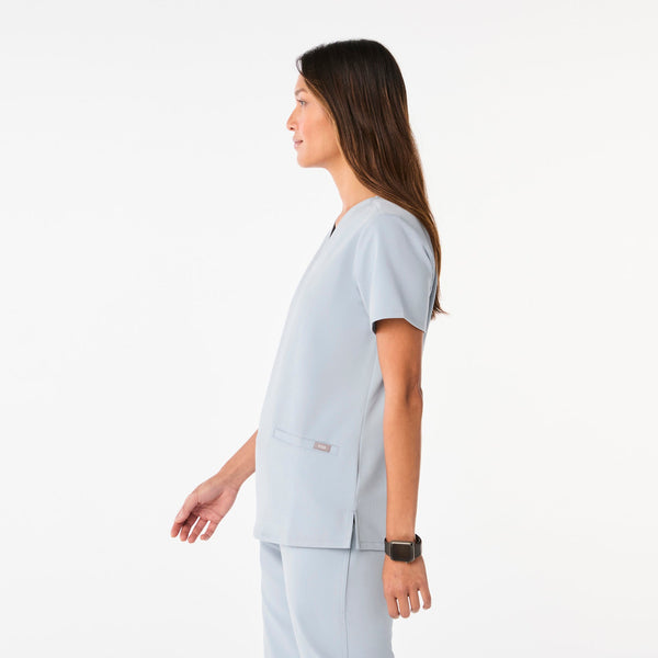 women's Dusty Blue Casma -  Scrub Top™