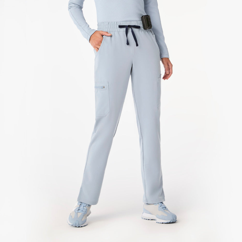 women's Dusty Blue Dowa High-Rise Straight-Leg - Scrub Pant