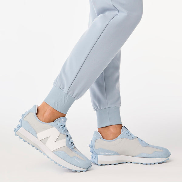 unisex Dusty Blue FIGS | New Balance 327