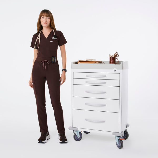 women's Espresso Yola High-Rise Slim  - Petite  Scrub Pant™