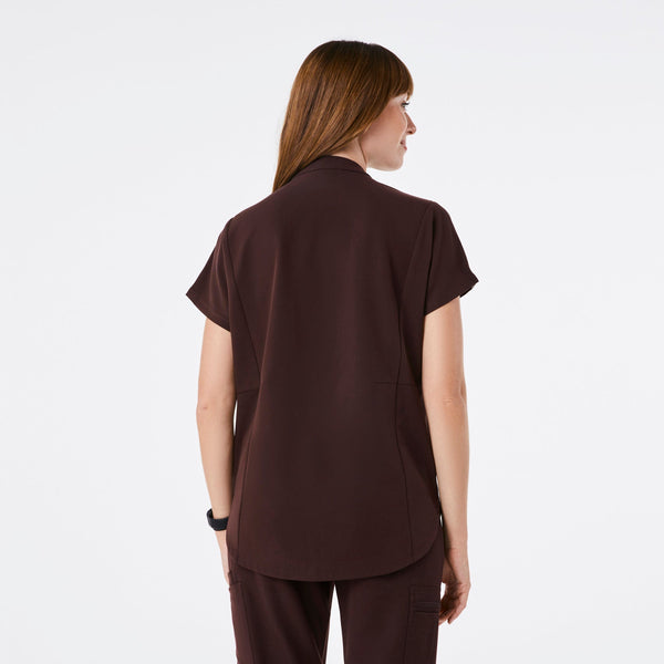 women's Espresso Montex Relaxed Scrub Top