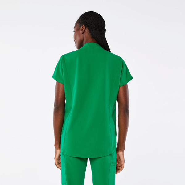 women's Evergreen Montex Relaxed Scrub Top