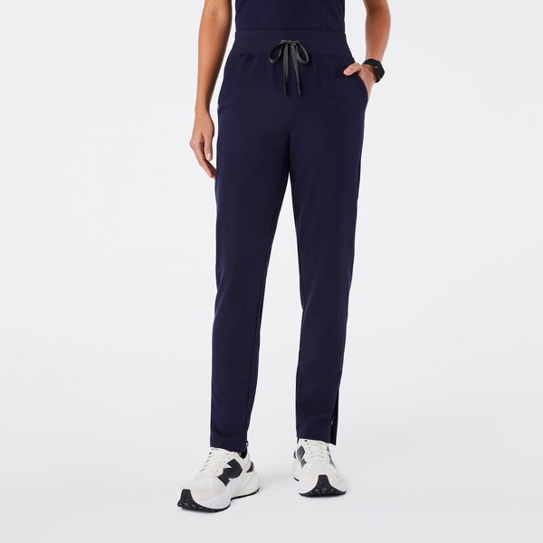 women's Navy High-Rise Bristol Tall Slim Tapered Scrub Pant