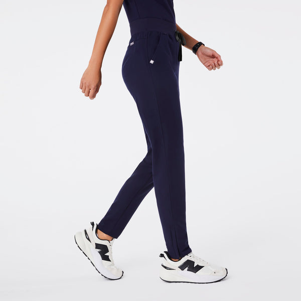 women's Navy High-Rise Bristol Slim Tapered Scrub Pant
