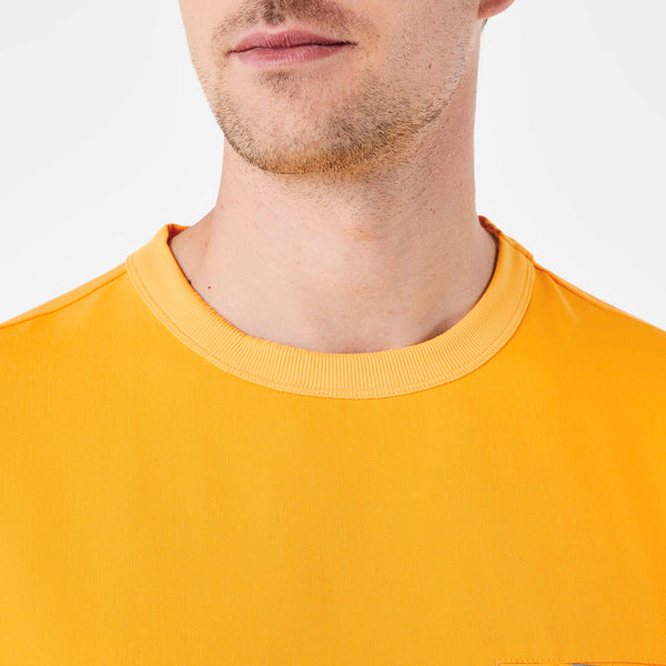 men's Emergency Yellow Easton - Crewneck Scrub Top