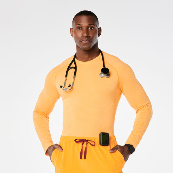 men's Emergency Yellow Makato Seamless - Long-Sleeve Underscrub