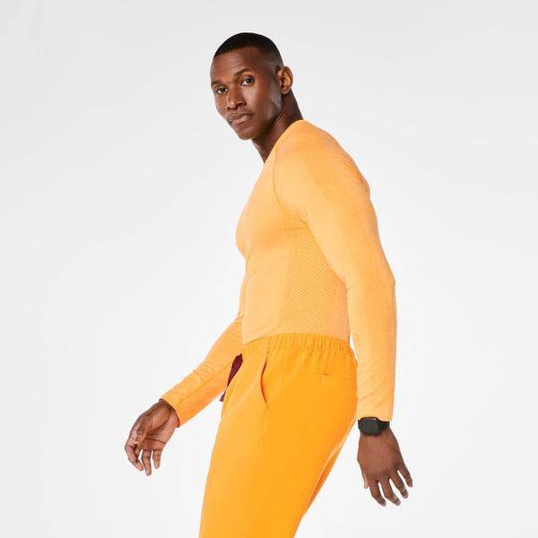 men's Emergency Yellow Makato Seamless - Long-Sleeve Underscrub