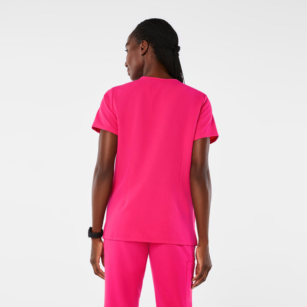 women's Shocking Pink Casma  Scrub Top™